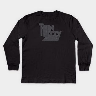 Thin Lizzy Fanart Kids Long Sleeve T-Shirt